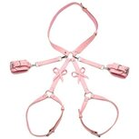 Bondageharnas met strikken M/L - Roze