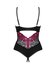 Obsessive - Rosenty Kruisloze Teddy - Zwart/Paars_