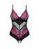Obsessive - Rosenty Kruisloze Teddy - Zwart/Paars_