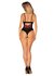 Obsessive - Rosenty Teddy - Zwart/Paars_