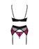Obsessive - Rosenty 3-Delige Set - Zwart/Paars_